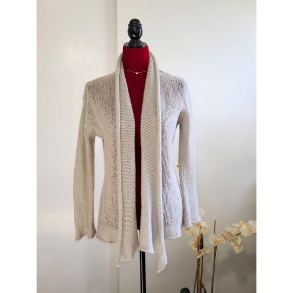 Wooden Ships Anthropologie Women's Gray Cozy Wrap Cardigan Size S/M 1162 - Picture 2 of 11